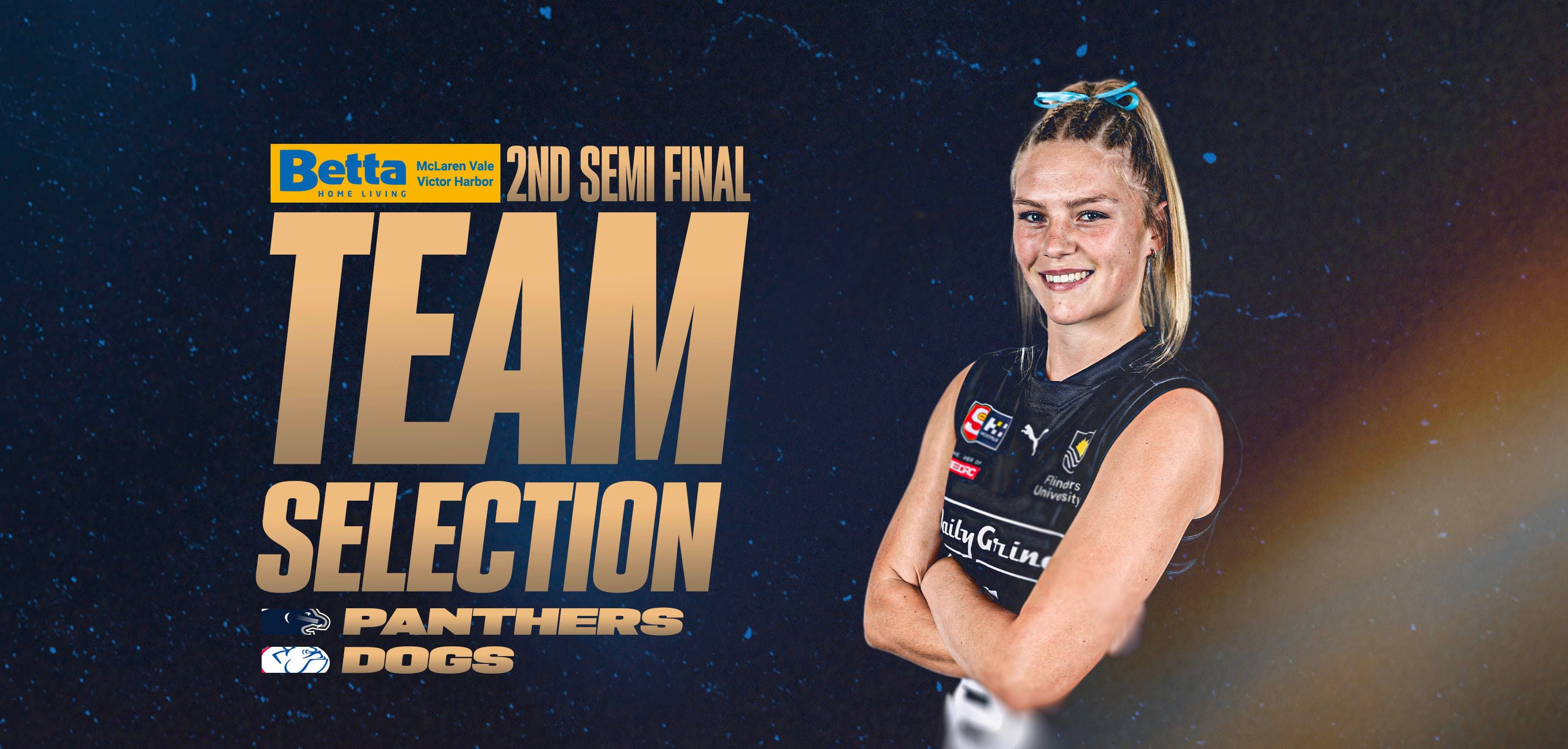 BETTA Team Selection: SANFLW SF2 vs Centrals BETTA Team Selection: SANFLW SF2 vs Centrals